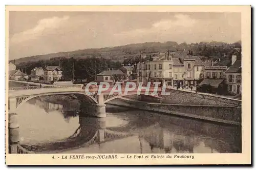 Cartes postales La Ferte sous Jouarre Le pont et entree du Faubourg