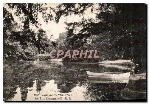 Cartes postales Vincennes Le bois Lac Daumesnil