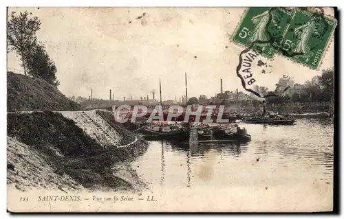 Cartes postales Saint Denis Vue sur la Seine