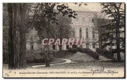Cartes postales Sanatorium des cheminots Ris Orangis Le batiment principal