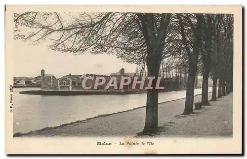 Ansichtskarte AK Melun La pointe de l ile