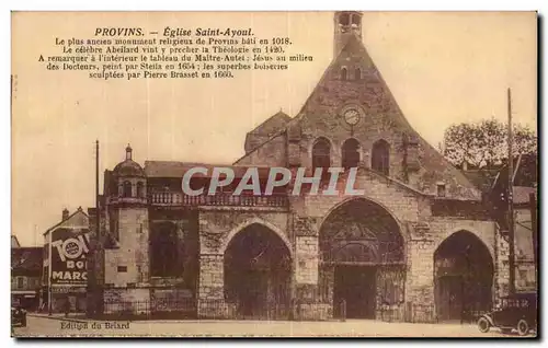 Cartes postales Provins Eglise Saint Ayoul