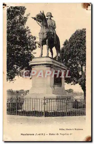 Cartes postales Montereau Statue de Napoleon 1er