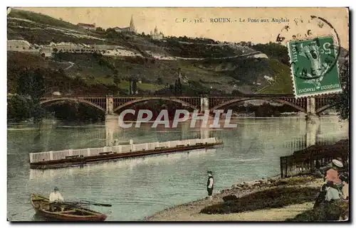 Cartes postales Rouen le pont aux anglais