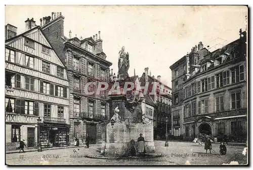 Cartes postales Rouen Statue