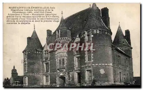 Ansichtskarte AK Martainville Epreville Chateau gothique