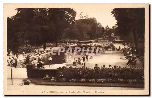 Rouen - Le Jardin des Plantes Bassins - Ansichtskarte AK