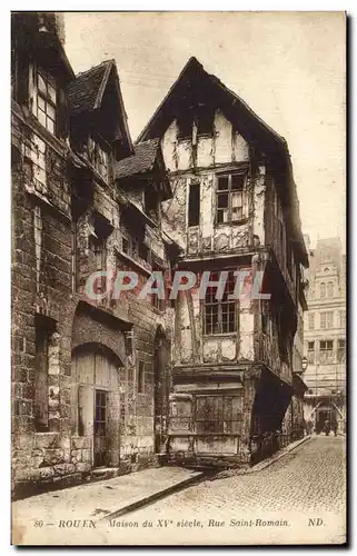 Rouen - Maison - Rue Saint Romain - Cartes postales