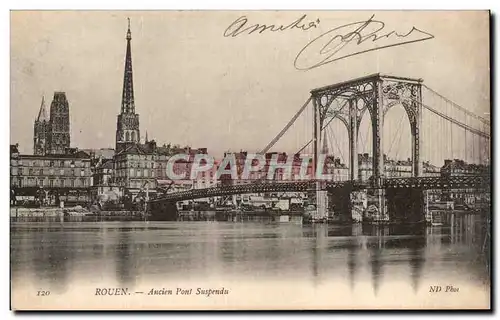 Rouen - Ancien Pont Suspendu - Cartes postales