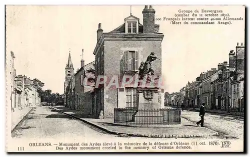 Orleans - Le Monument des Aydes - Ansichtskarte AK