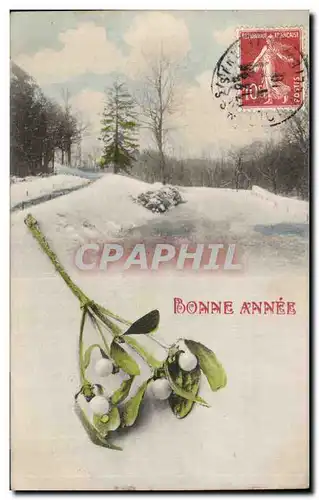 Fetes - Voeux - Bonne Annee - houx - holly - Cartes postales