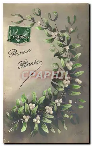 Fetes - Voeux - Bonne Annee - houx - holly - Cartes postales