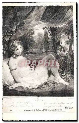 Ansichtskarte AK Fantaisie Estampes anglaises du 18eme Femme nue Collyer Reynolds Erotique