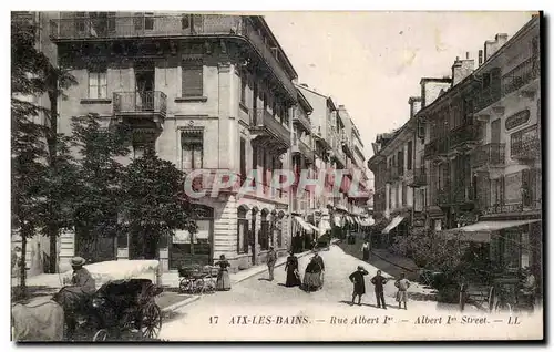 Cartes postales Aix les Bains Rue Albert 1er