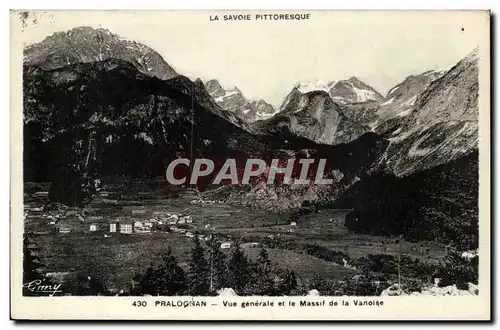 Ansichtskarte AK Pralognan Vue generale et le massif de la Vanoise