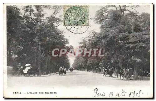 Cartes postales Paris L allee des Acacias