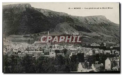 Mende - Vue Generale et le Mont Minet - Cartes postales