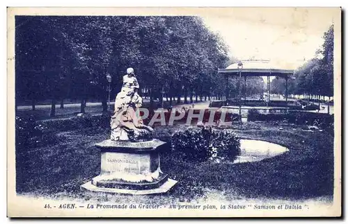 Agen - La Promenade du Gravier - Cartes postales