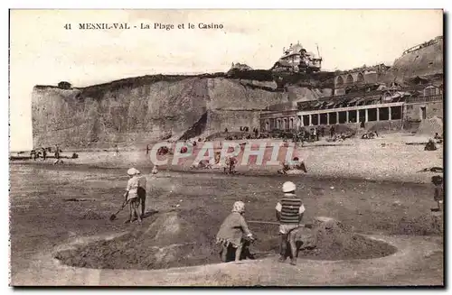 Mesnil Val - La Plage et le Casino - Cartes postales