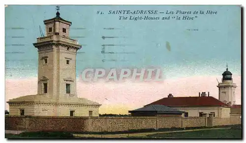 Sainte Adresse - Les Phares et la Heve - lighthouse - Ansichtskarte AK