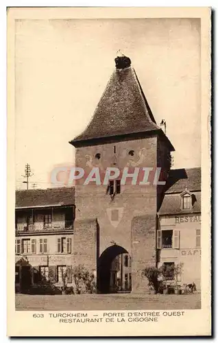 Turckheim - Restaurant de la Cigogne - Ansichtskarte AK