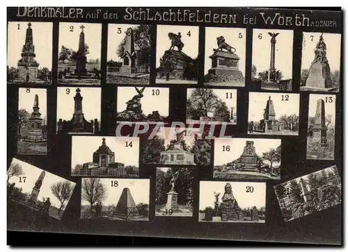 Worth - Denkmaler aus dem Schlachtfelder - Cartes postales