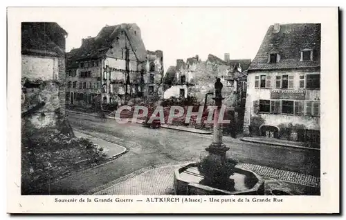 Altkirch - Une partie de la Grande Rue - Cartes postales