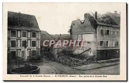 Altkirch - Une partie de la Grande Rue - Cartes postales