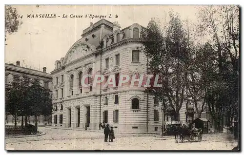 Marseille - La Caisse d Epargne - Ansichtskarte AK