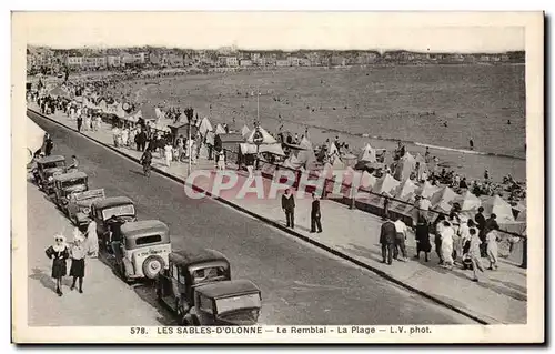 Sables d Olonne - Le Remblai - la Plage - Cartes postales