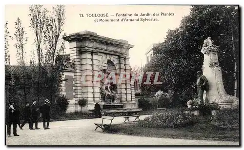 Toulouse - Fontaine du Jardin des Plantes - Monument d Armand Sylvestre - Ansichtskarte AK