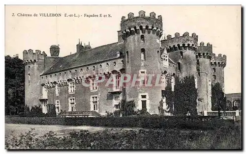 Chateau de Villebon - Facades - Ansichtskarte AK