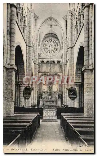 Cartes postales Bonneval Eglise Notre Dame Le choeur