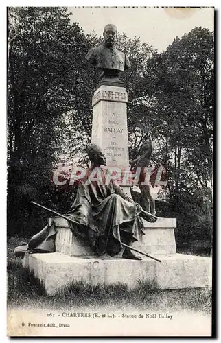 Cartes postales Chartres Statue de Noel Ballay