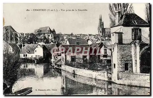 Cartes postales Chartres Vue prise de la courtille