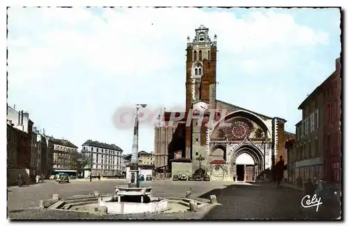 Cartes postales moderne Toulouse Place Saint Etienne La cathedrale