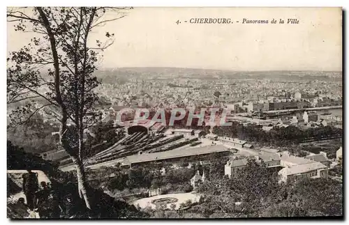 Ansichtskarte AK Cherbourg Panorama de la ville