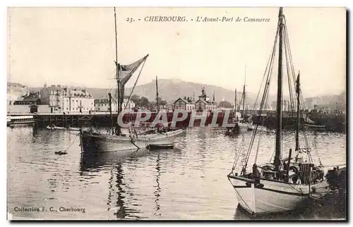 Cartes postales Cherbourg L avant port de commerce