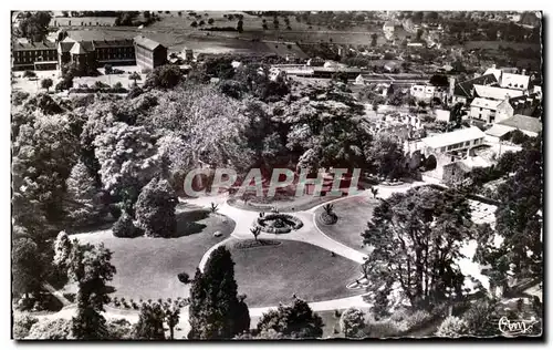 Cartes postales moderne Avranches Le jardin public Vue aerienne