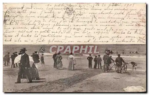 Cartes postales Sur la plage Velo Cycle