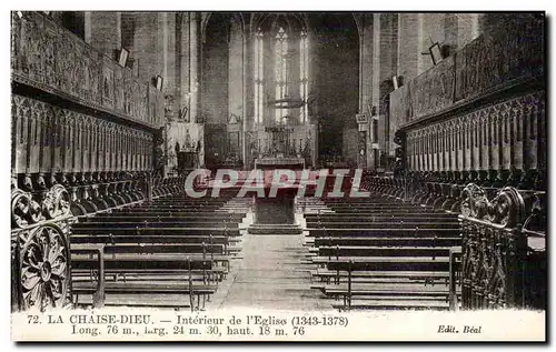 La Chaise Dieu - Interieur de l Eglise - Ansichtskarte AK