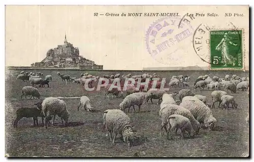 Le Mont Saint Michel - Greves - Les Pres Sales - Ansichtskarte AK