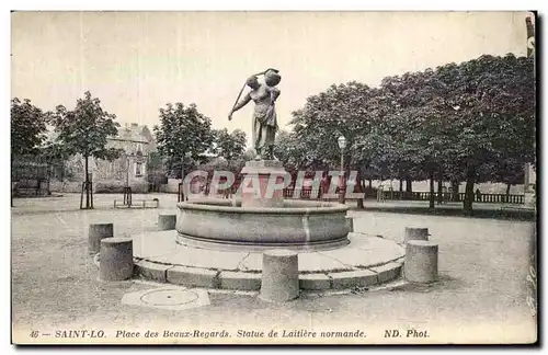 Saint Lo - Place des Beaux Regards - Ansichtskarte AK