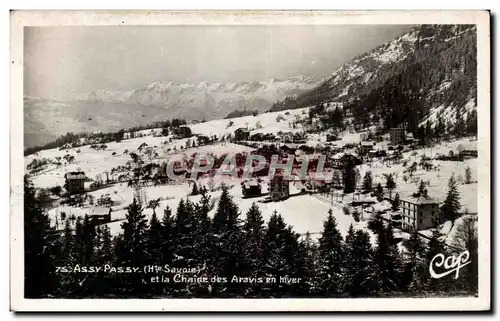 Assy Passy - Le Chaine des Aravis en hiver - Cartes postales