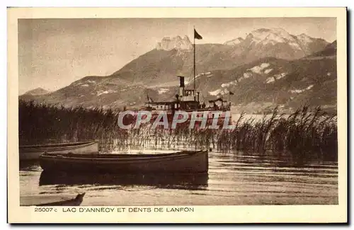 Annecy - Le Lac - Dents de Lanfon - Ansichtskarte AK