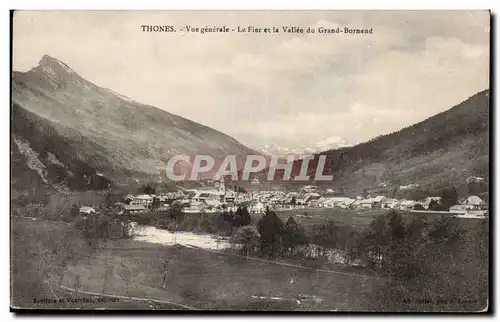 Thones - Vue Generale - Le Fier et la Vallee - Cartes postales