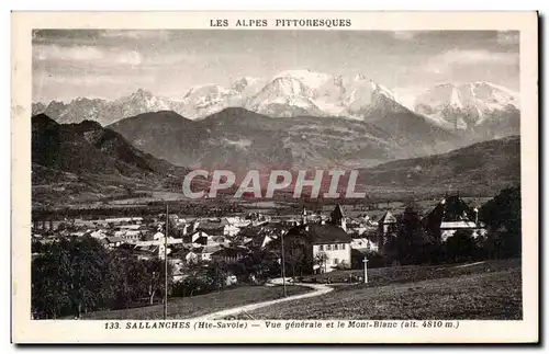 Sallanches - Vue Generale - Mont Blanc - Cartes postales