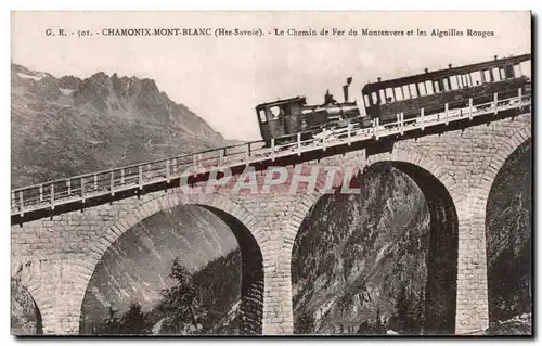 Chamonix - Mont Blanc - Le Chemin de Fer du Montenvers et les Aiguilles Rouge - Cartes postales