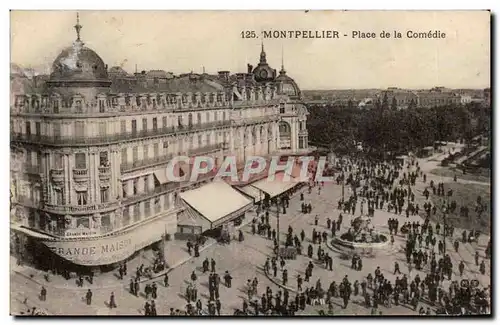 Cartes postales Montpellier Place de la Comedie