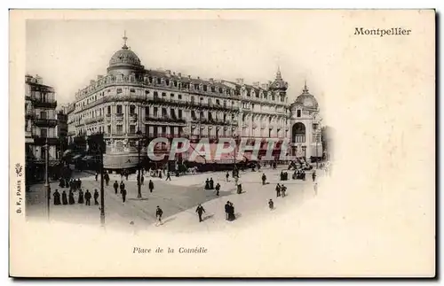 Cartes postales Montpellier place de la Comedie